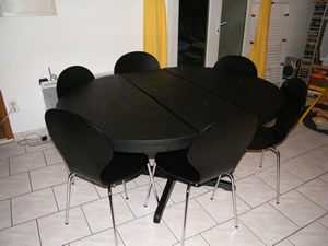 table ovale